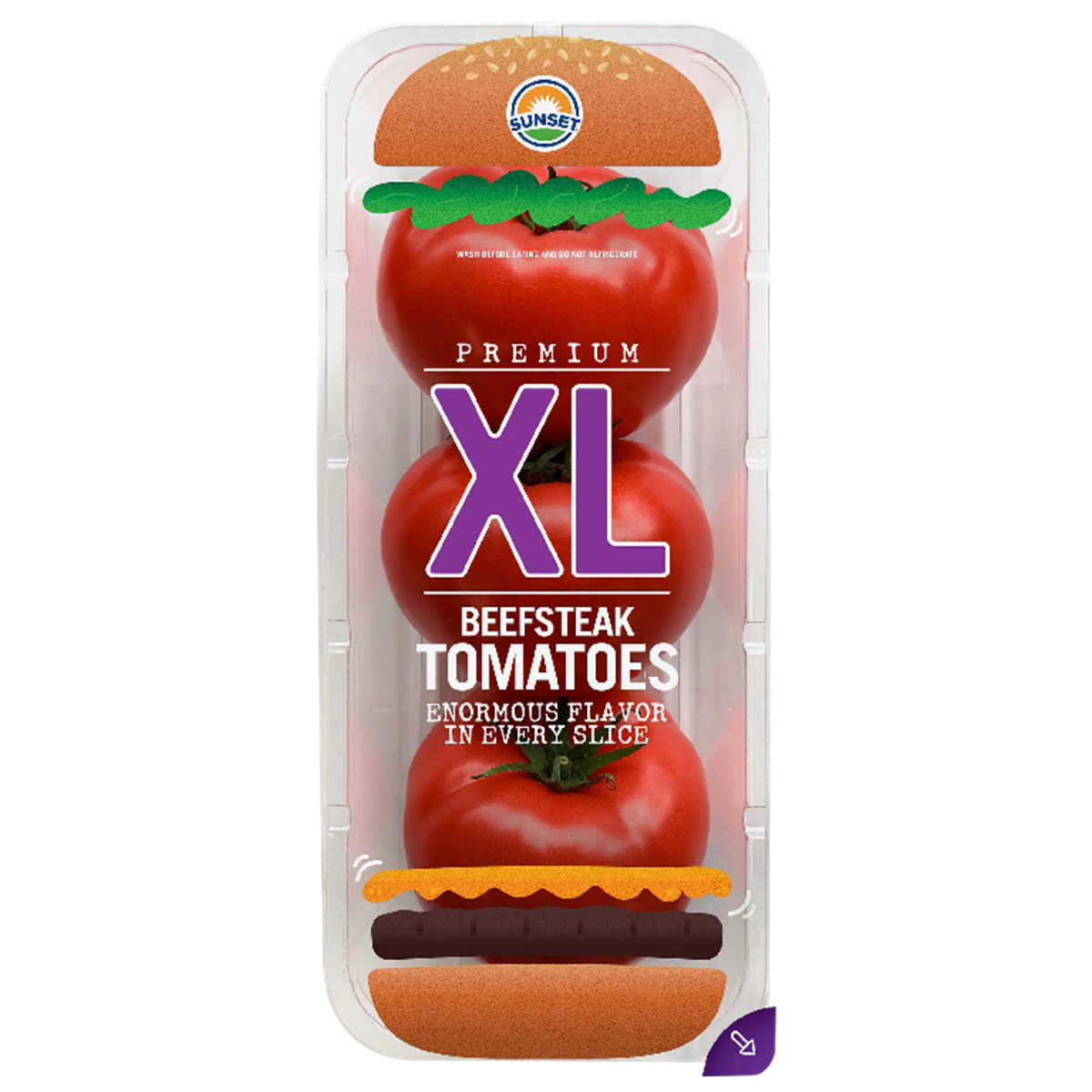 slide 1 of 1, XL Beefsteak Tomatoes, 3 ct