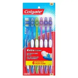 Colgate Extra Clean Full Head Toothbrush Soft - 6ct