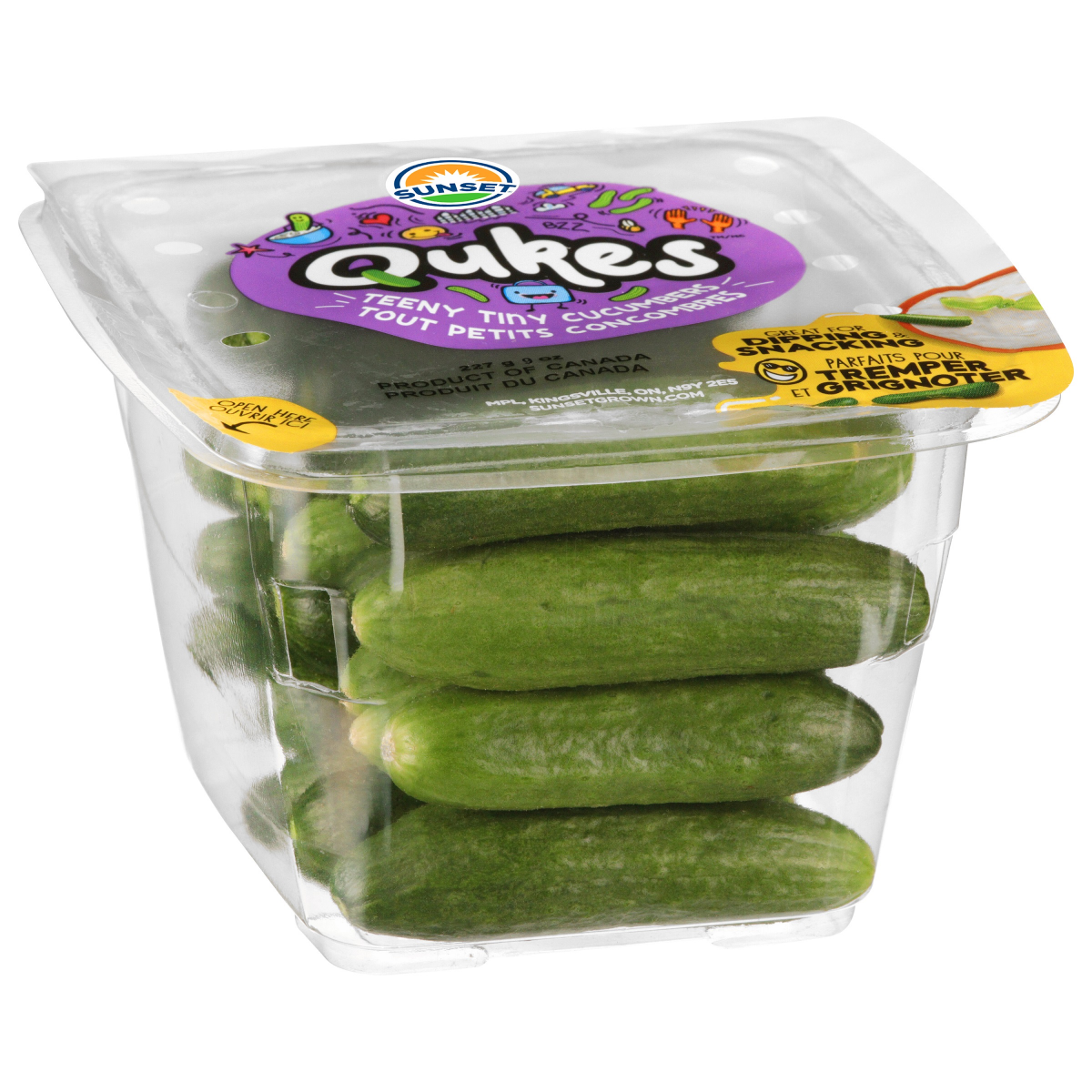 slide 2 of 4, Qukes Tiny Cucumbers, 9 oz, 9 oz