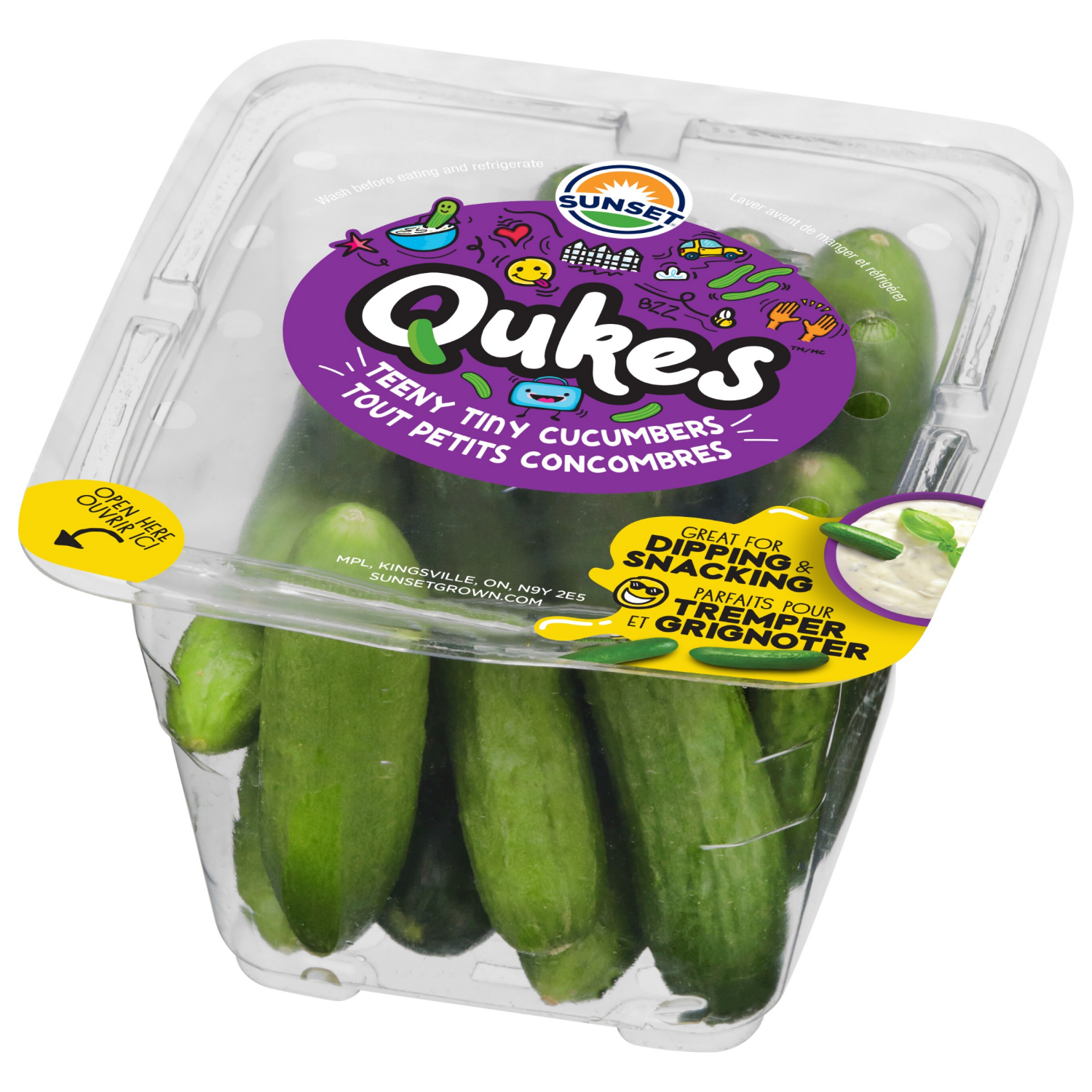 slide 7 of 8, SUNSET Qukes Teeny Tiny Cucumbers 9 oz, 9 oz