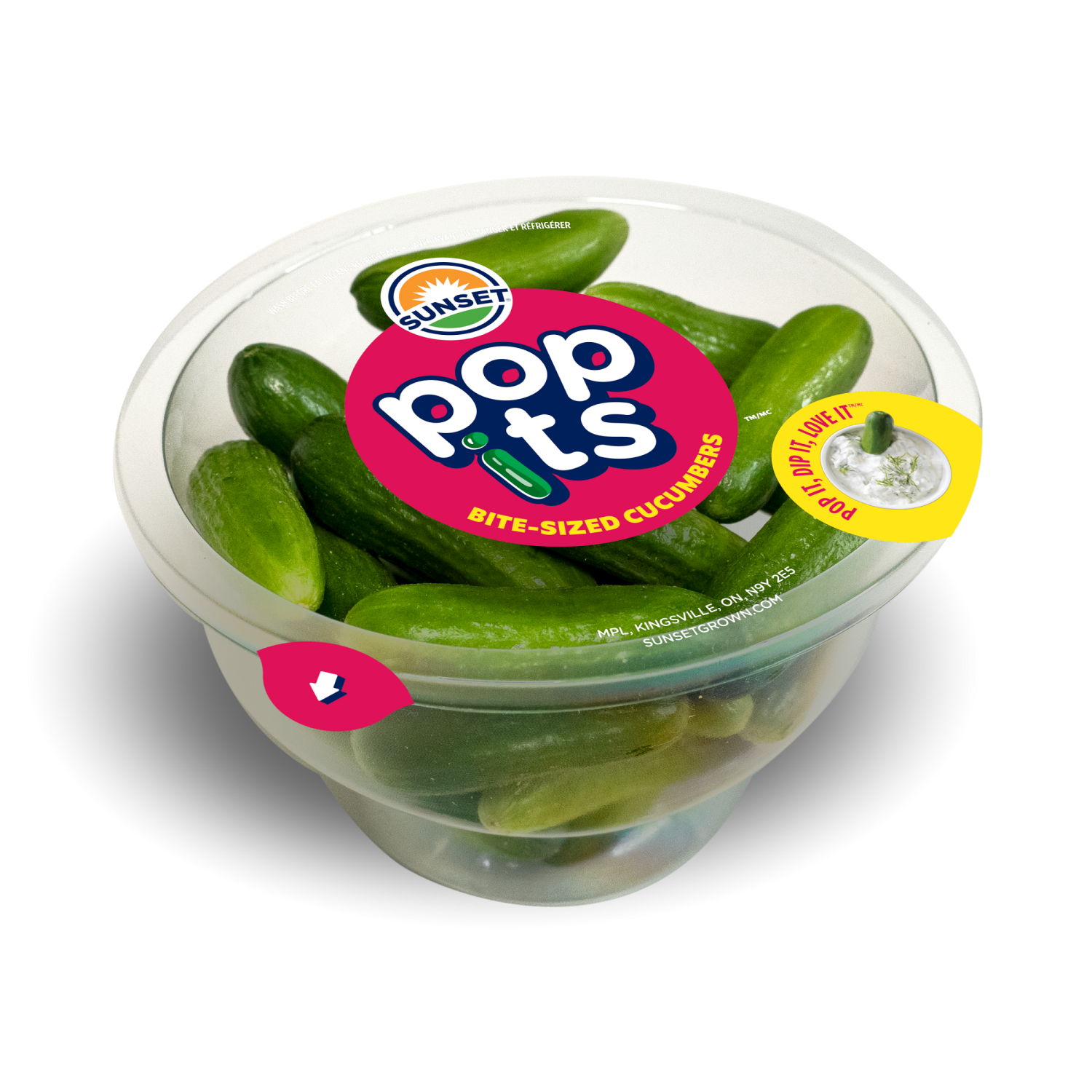 slide 4 of 6, Pop Its Bite-Sized Cucumbers, 8oz, 8 oz