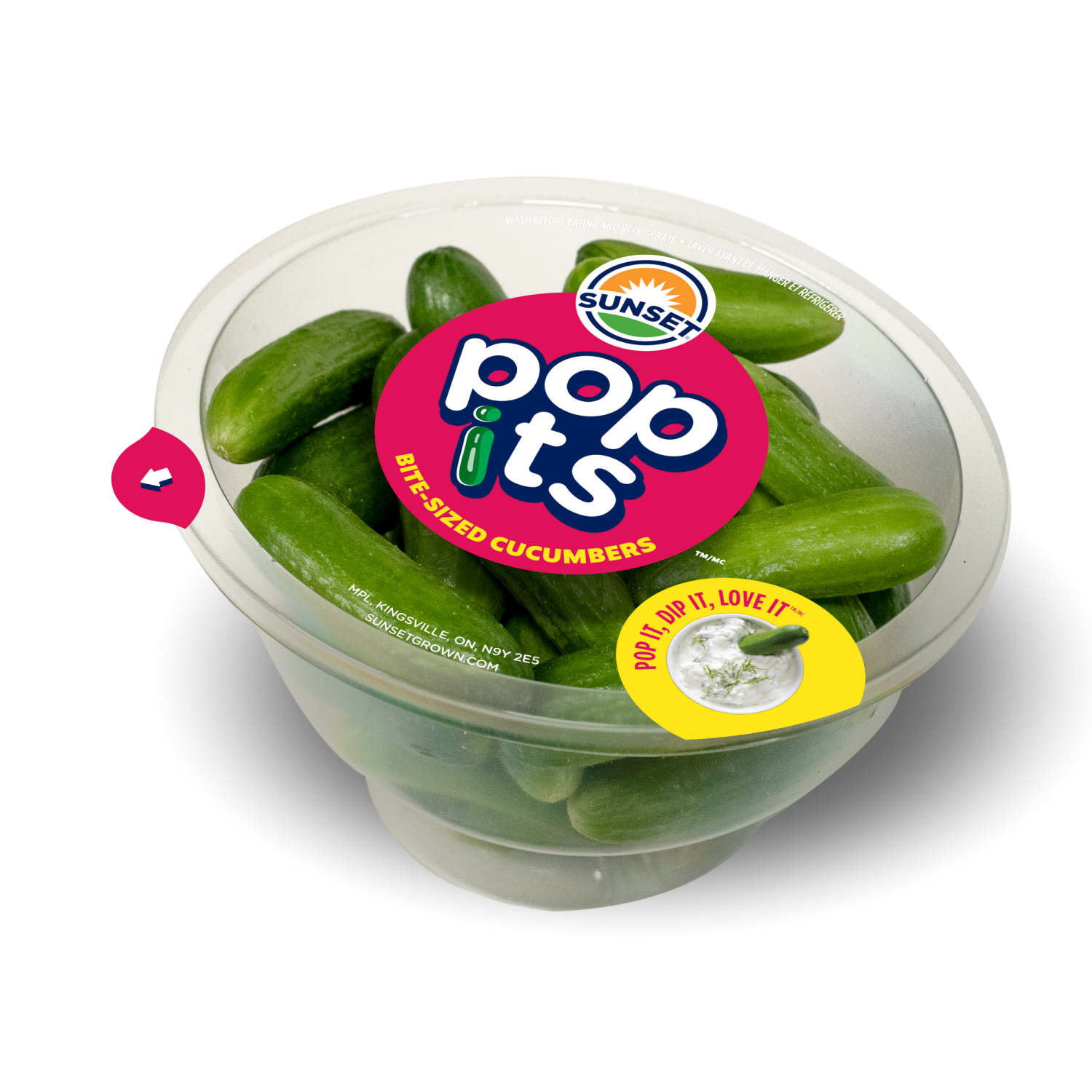 slide 5 of 6, Pop Its Bite-Sized Cucumbers, 8oz, 8 oz