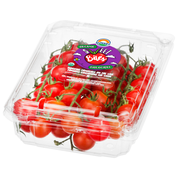 slide 3 of 29, Sunset Organic Sweet Bites Snacking Tomatoes On-the-Vine, 6 ct