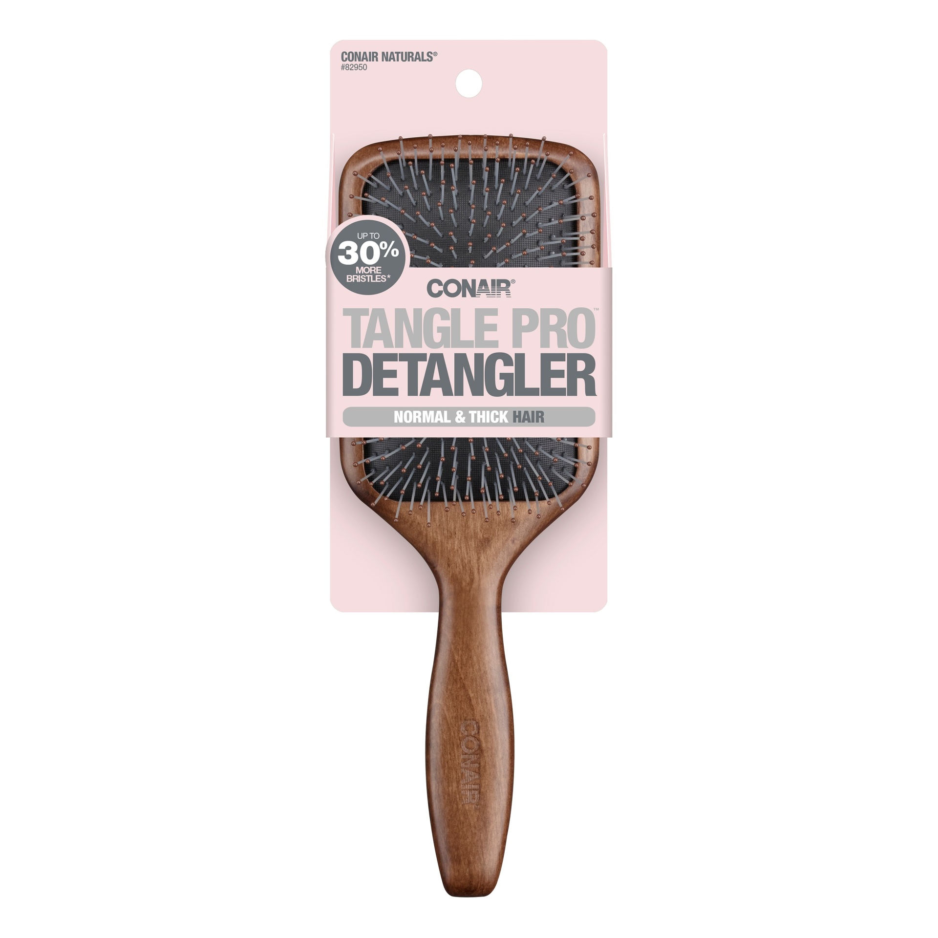 slide 1 of 2, Conair Detangling Wood Paddle Hair Brush, 1 ct