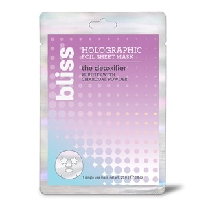 slide 1 of 1, bliss the Detoxifier: Holographic Foil Sheet Mask, 0.8 oz