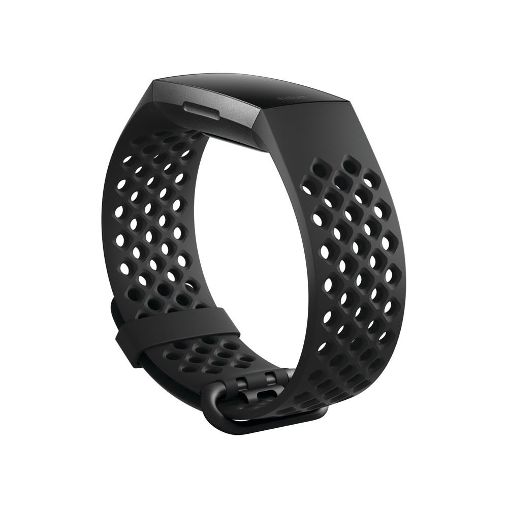slide 2 of 4, Fitbit Charge 3 Sport Band Small - Black, 1 ct