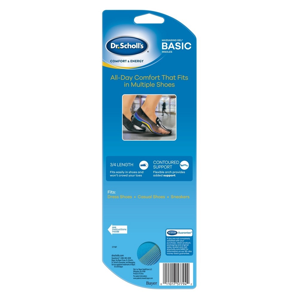 slide 2 of 2, Dr. Scholl's Men's Comfort & Energy Insoles, 1 ct