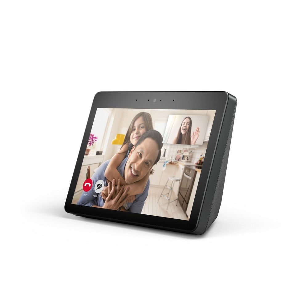 slide 3 of 4, Amazon Echo Show (2nd Generation) Alexa-enabled Bluetooth Speaker with 10" Screen - Charcoal, 1 ct