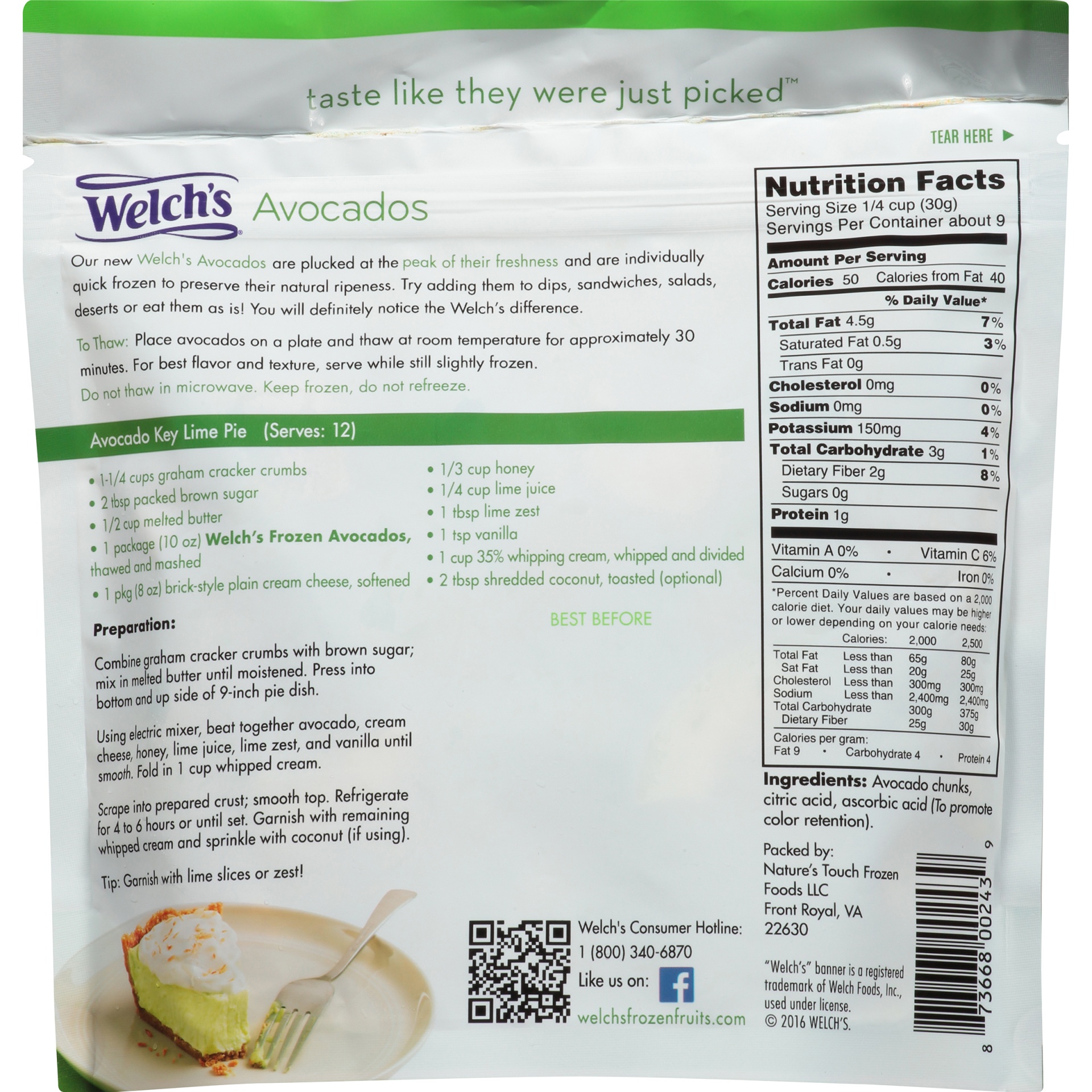 slide 5 of 6, Welch's Fruit Avocado, 10 oz