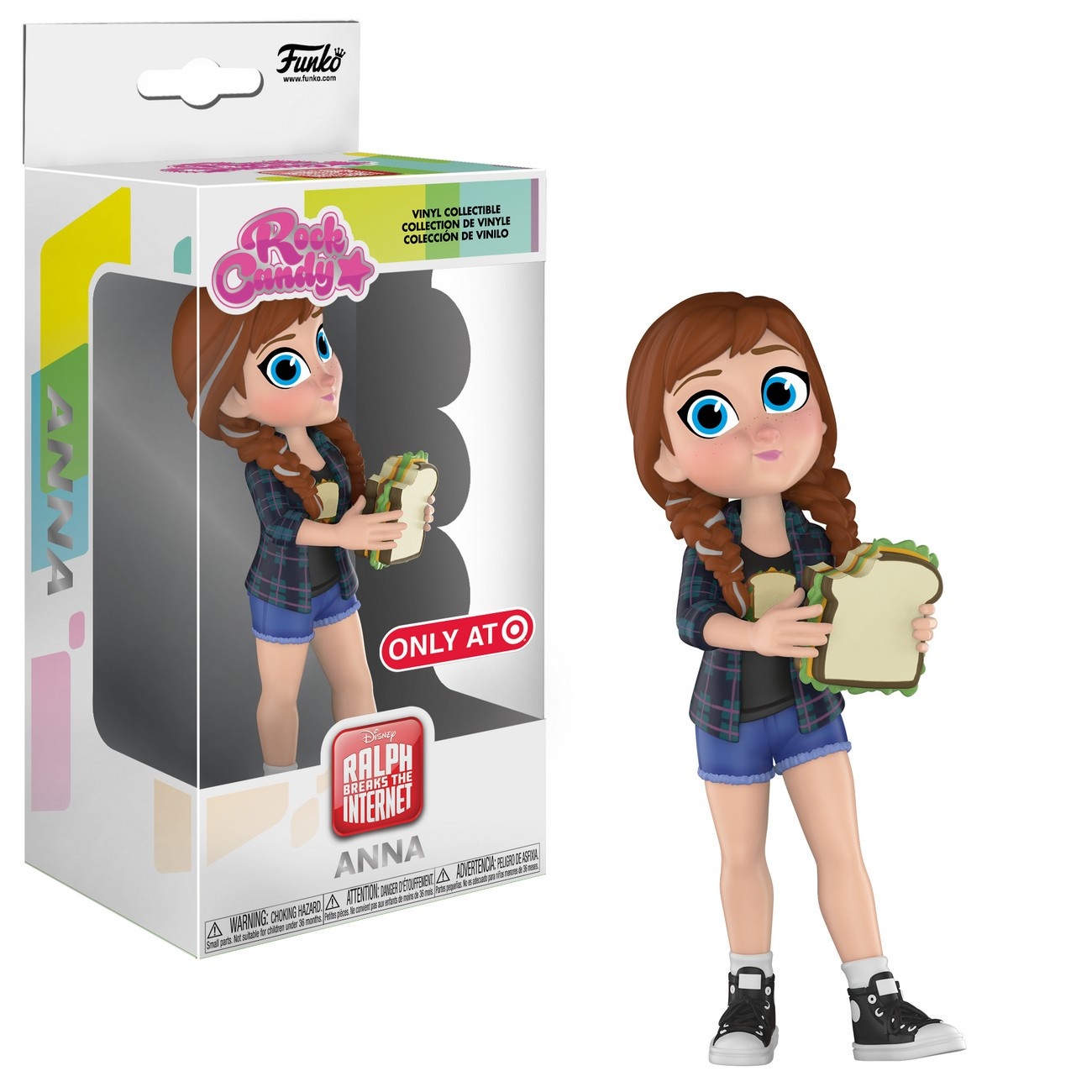 slide 1 of 1, Funko Rock Candy Comfy Princesses - Anna (Exclusive), 1 ct