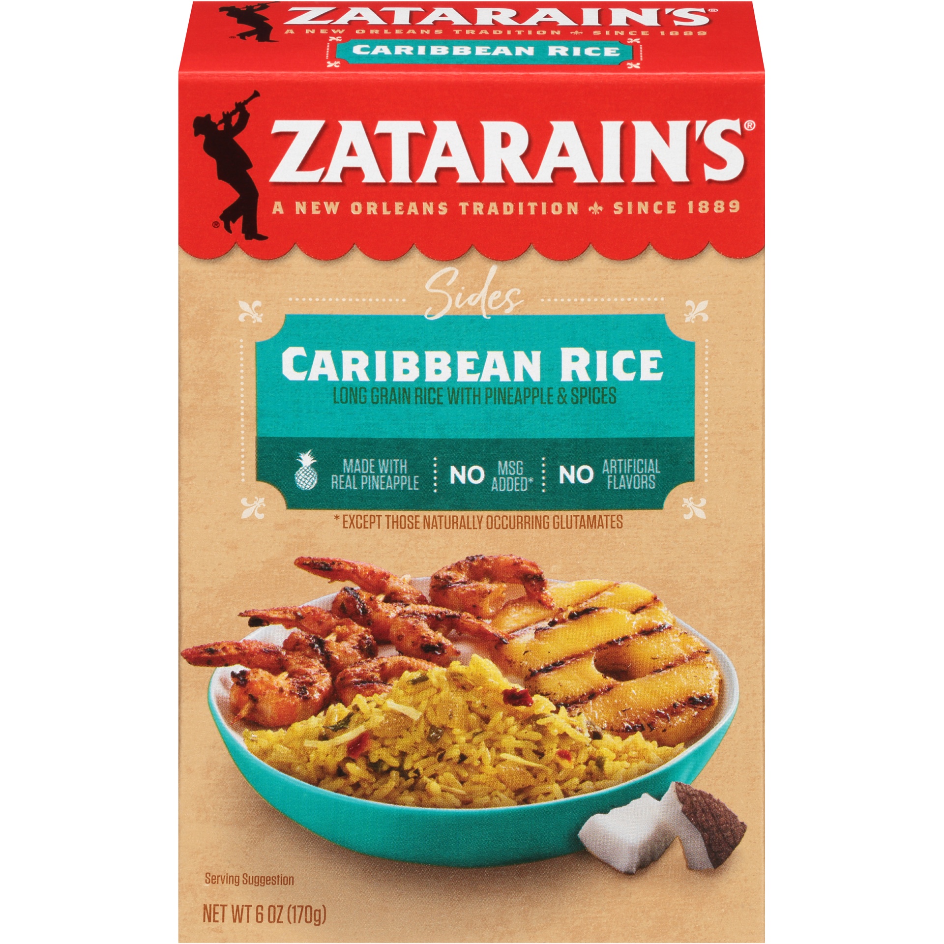 slide 1 of 1, Zatarain's Caribbean Rice Mix, 8 oz
