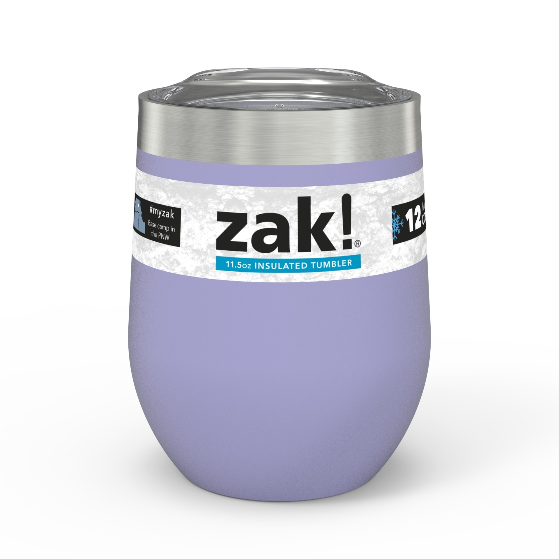 Zak! Designs Lavender Double Wall Tumbler 11.5 oz