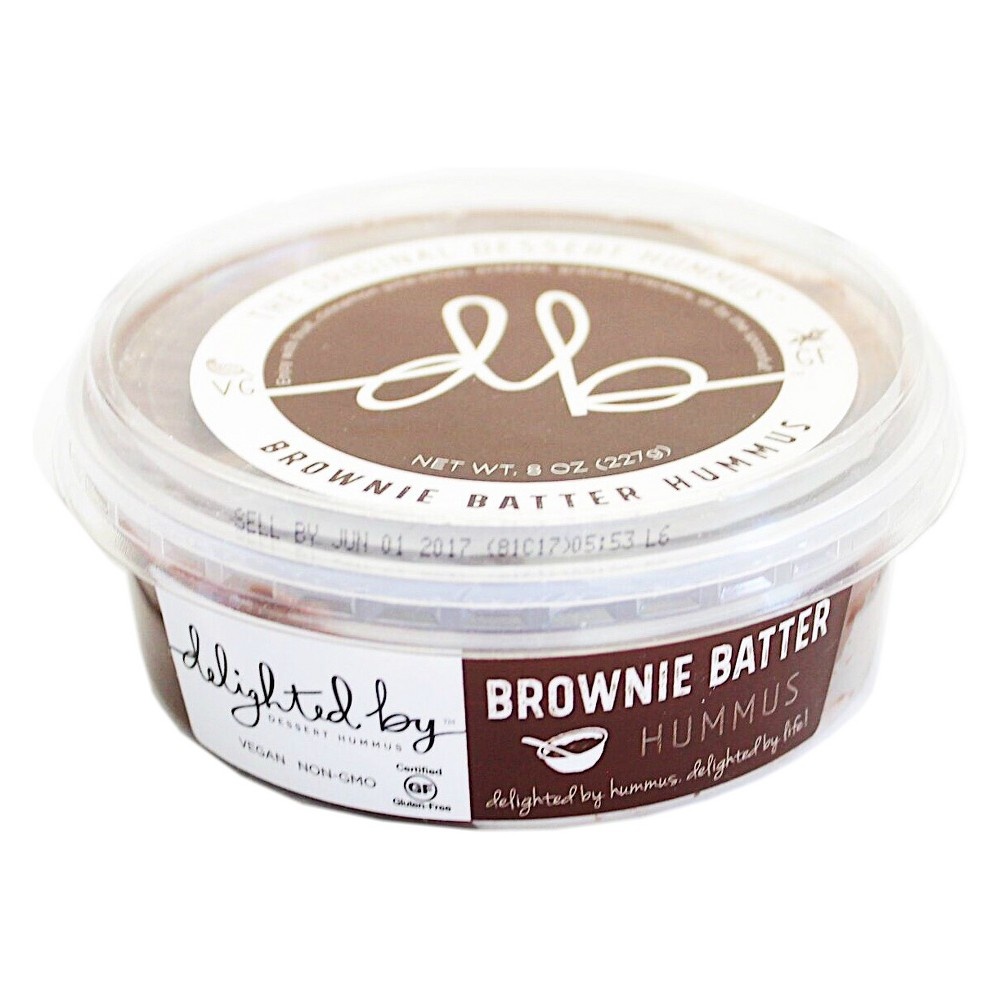 slide 2 of 2, Delighted By Brownie Batter Hummus, 8 oz