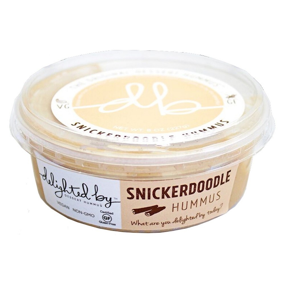 slide 2 of 3, Delighted By Snickerdoodle Hummus, 8 oz