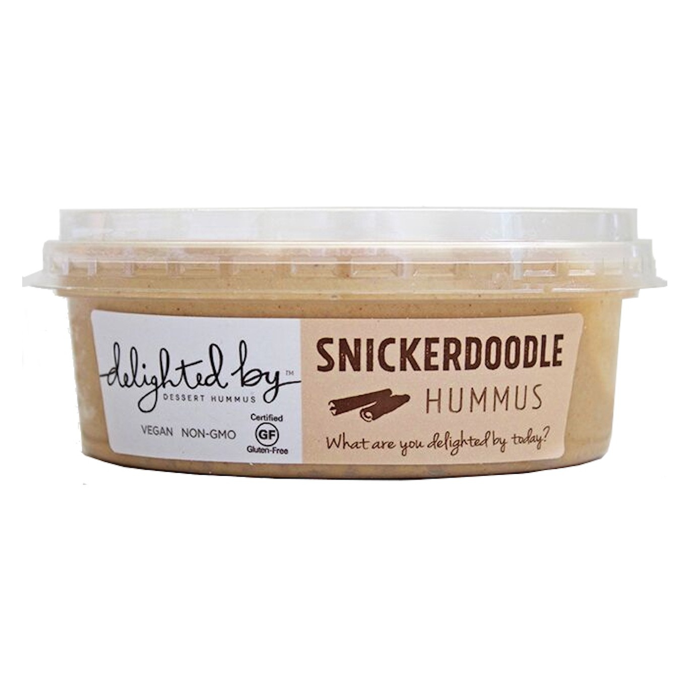 slide 1 of 3, Delighted By Snickerdoodle Hummus, 8 oz