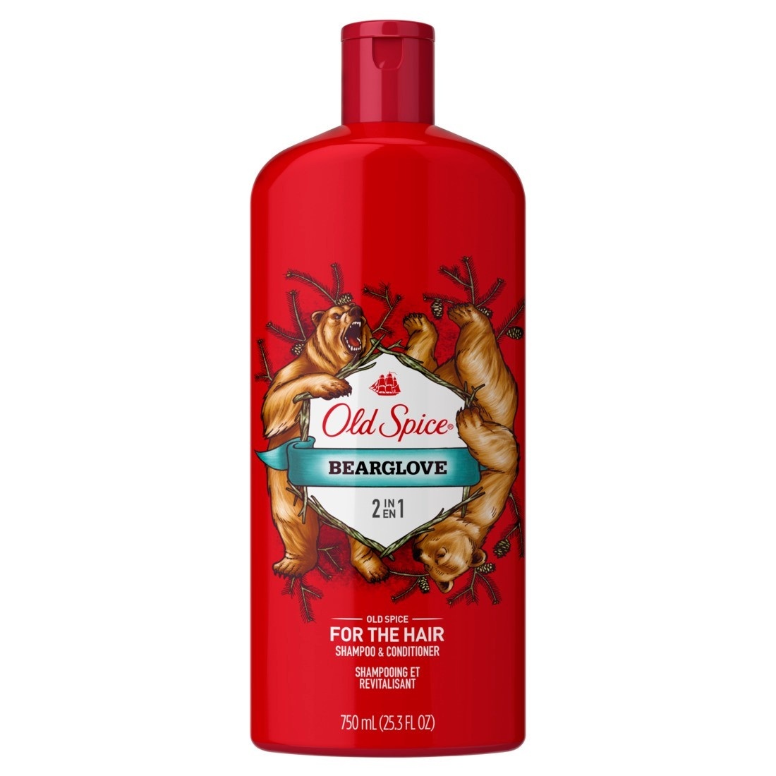 slide 1 of 2, Old Spice 2-In-1 Shampoo & Conditioner, 25.3 fl oz