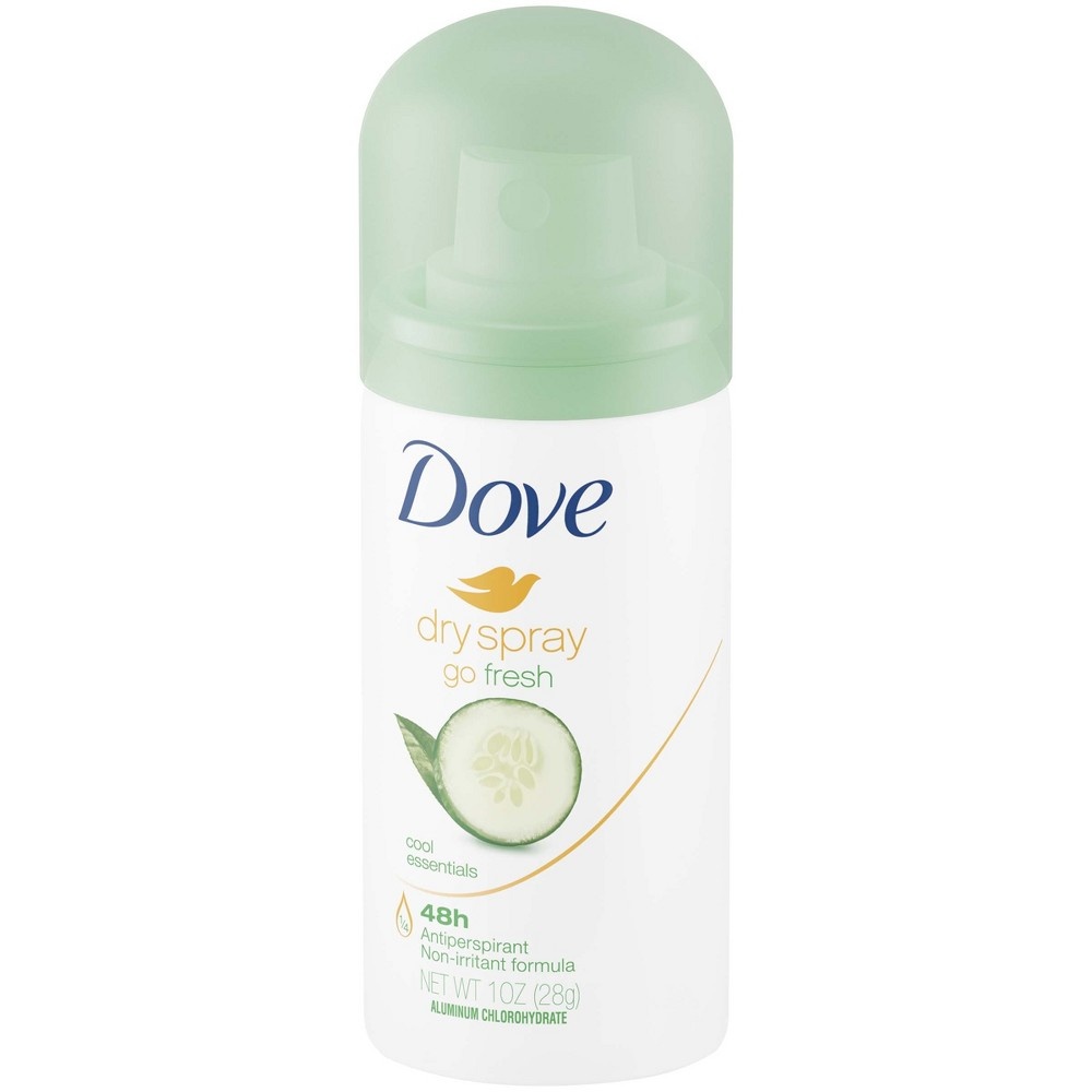 slide 3 of 8, Dove Dry Spray Go Fresh Antiperspirant Deodorant Cool Essentials, 1 oz