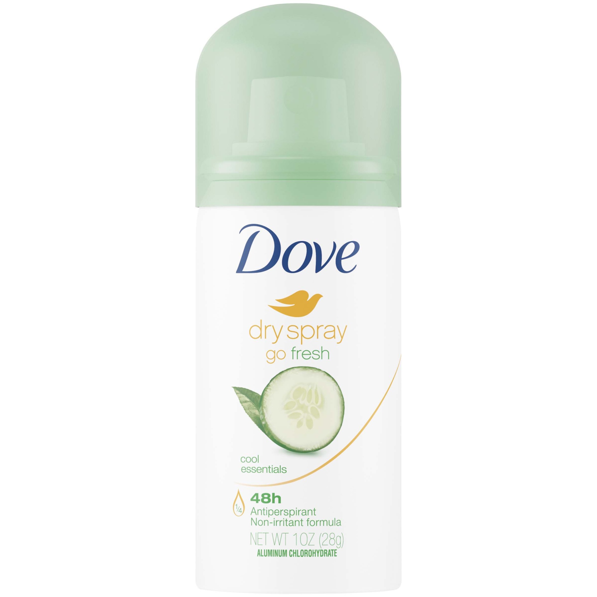 slide 1 of 8, Dove Dry Spray Go Fresh Antiperspirant Deodorant Cool Essentials, 1 oz