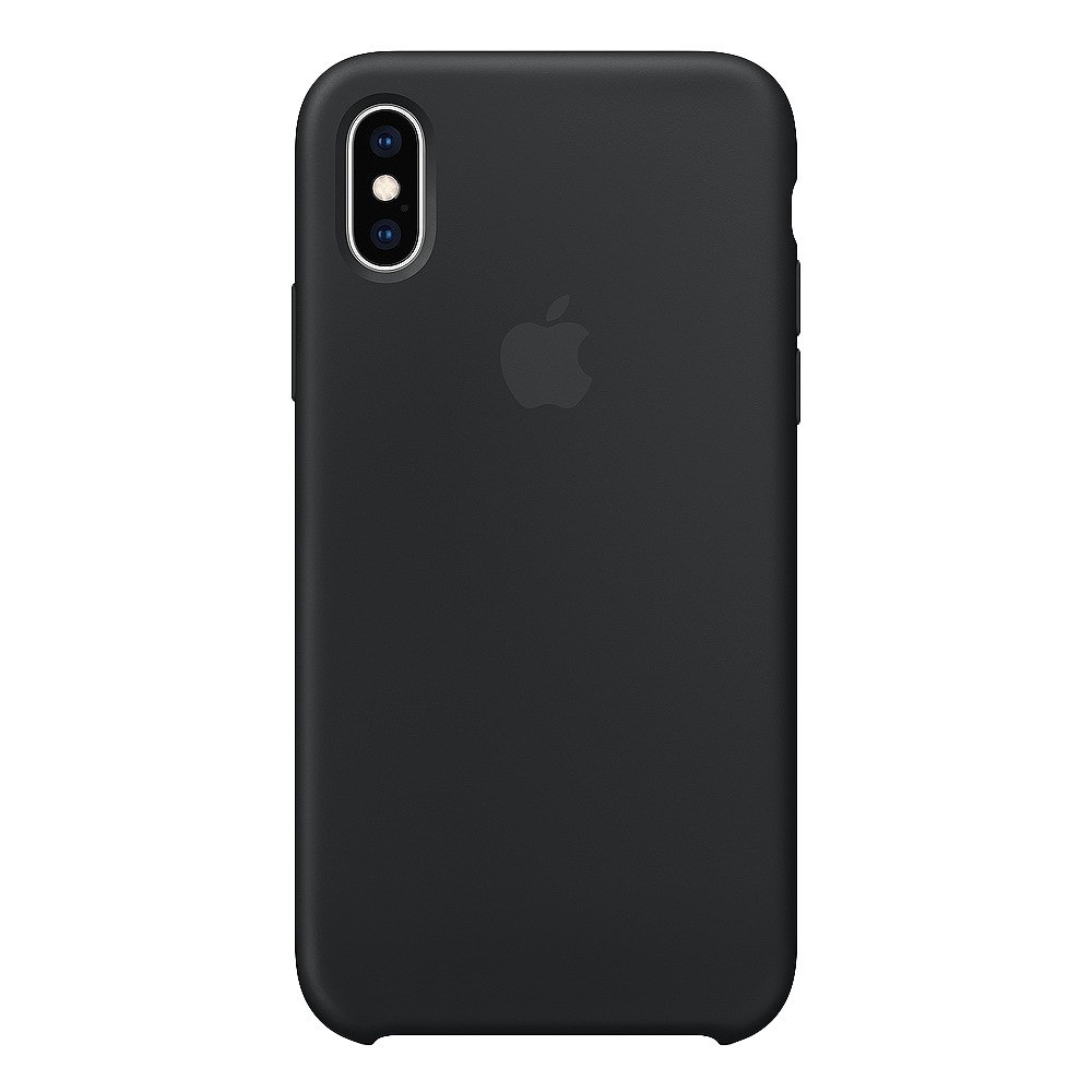 slide 1 of 3, Apple iPhone X/XS Silicone Case - Black, 1 ct