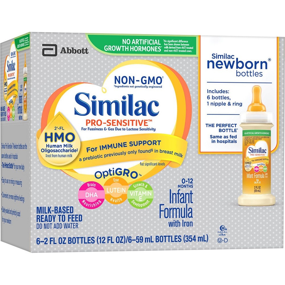 slide 2 of 5, Similac Pro-Sensitive Infant Formula, 6 ct; 12 oz