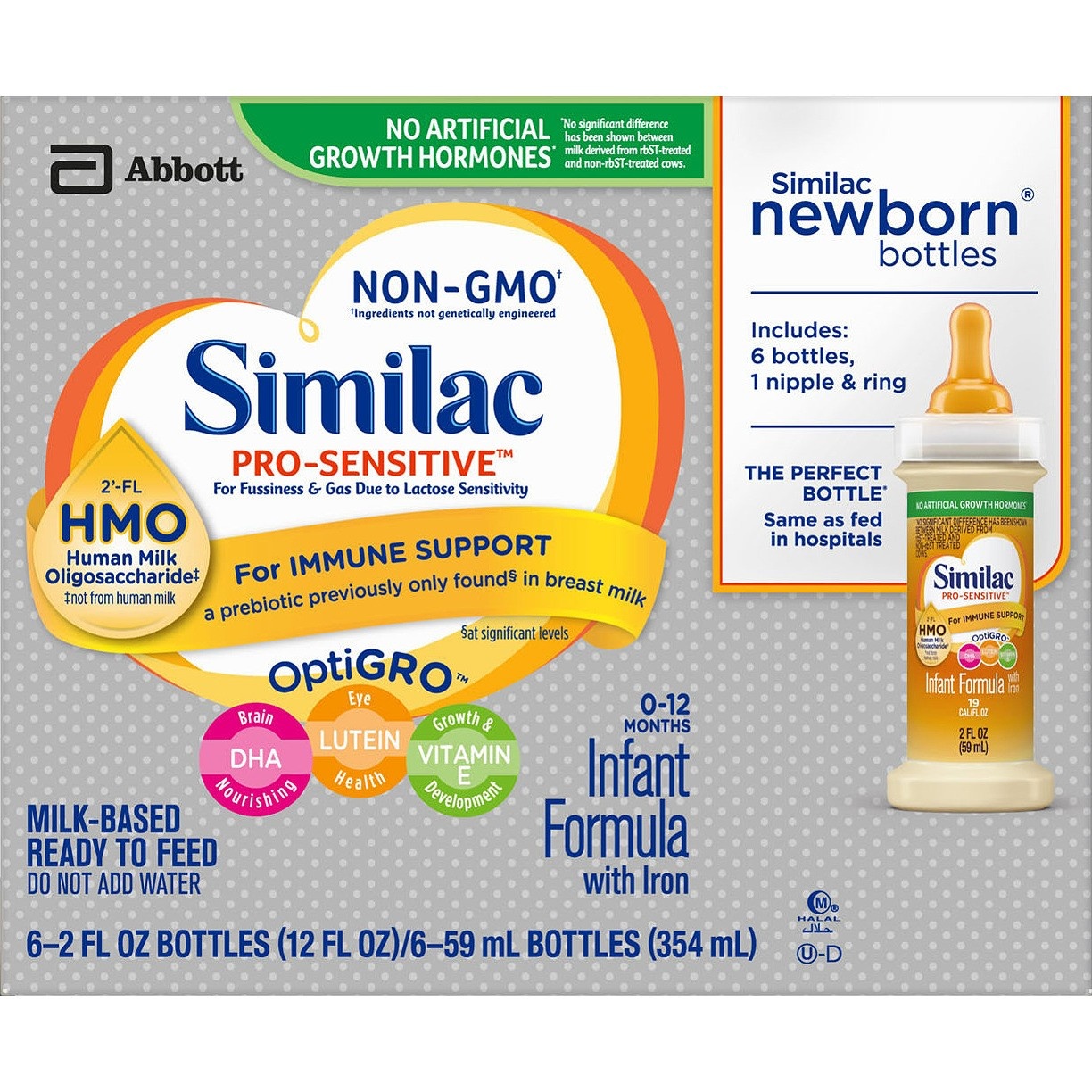 slide 1 of 5, Similac Pro-Sensitive Infant Formula, 6 ct; 12 oz