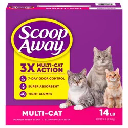 Scoop Away Multi-Cat Meadow Fresh Scent Clumping Cat Litter
