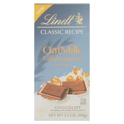 Lindt Classic Recipe Oat Milk Salted Caramel Chocolate with Pieces of Crunchy Salted Caramel 3.5 oz