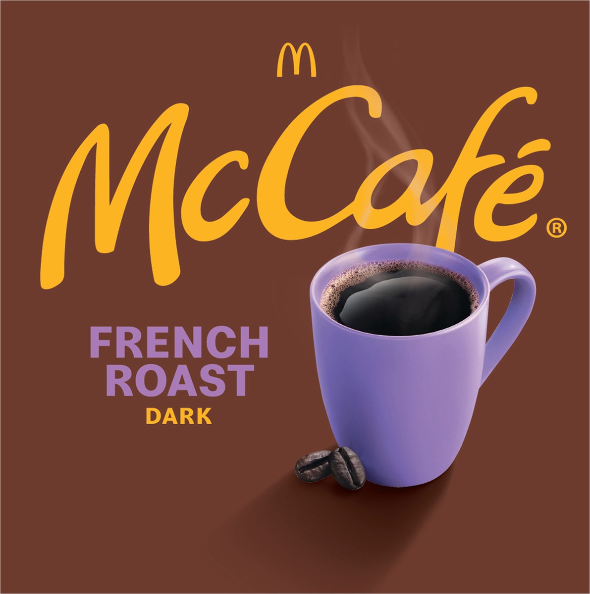 slide 4 of 9, McCafé French Roast, Single Serve Coffee Keurig K-Cup Pods, Dark Roast, 10 Count, 10 ct