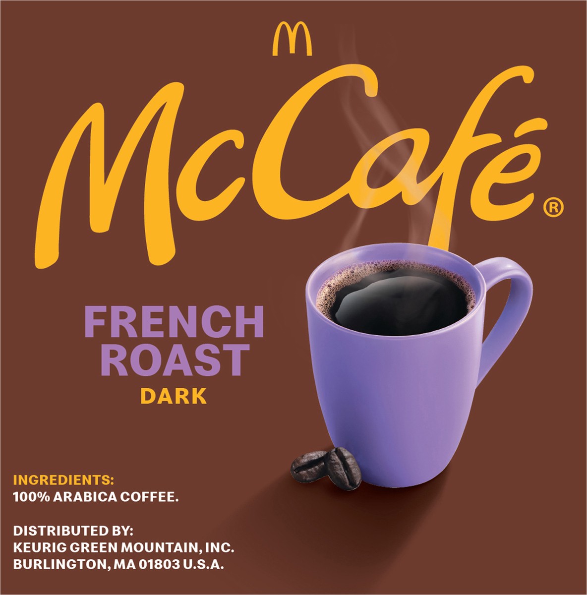 slide 3 of 9, McCafé French Roast, Single Serve Coffee Keurig K-Cup Pods, Dark Roast, 10 Count, 10 ct