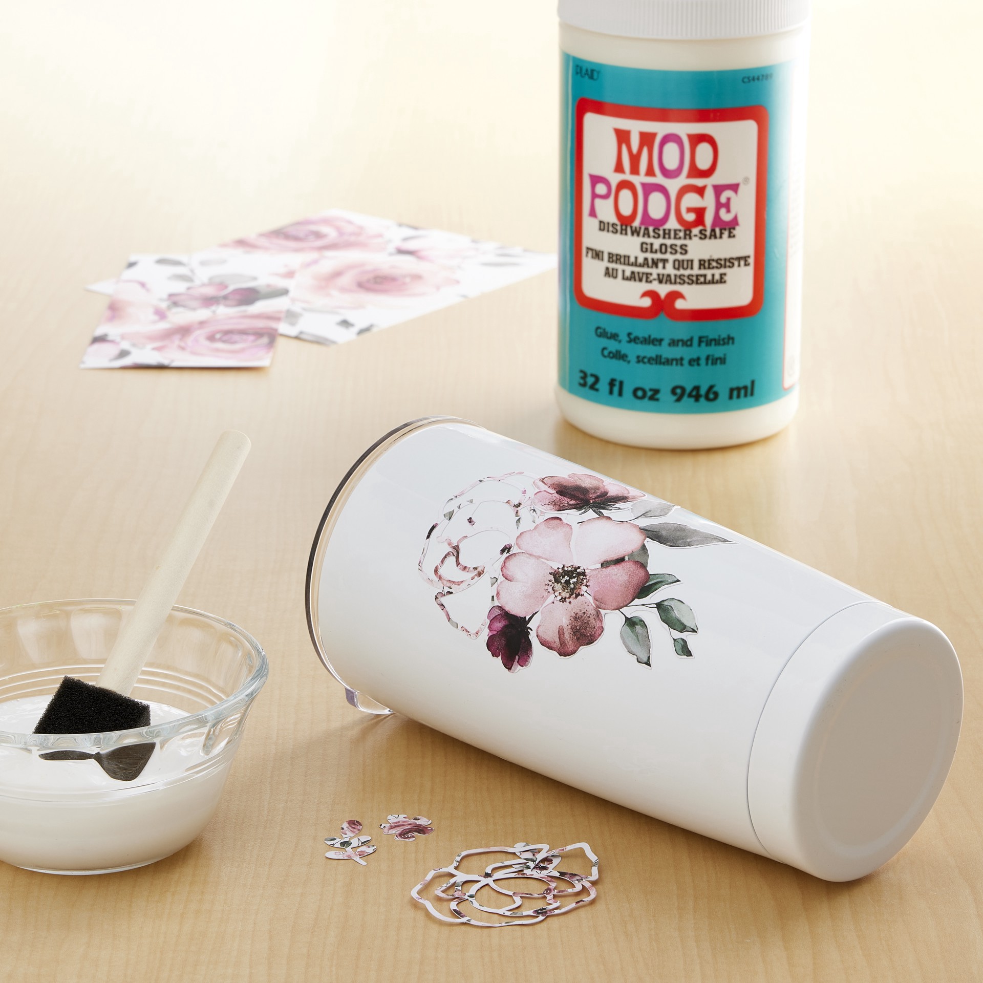 slide 2 of 4, Mod Podge Dishwasher-Safe Gloss, 32 fl oz