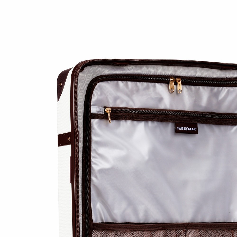 slide 4 of 10, SWISSGEAR Hardside Trunk Luggage - White, 1 ct