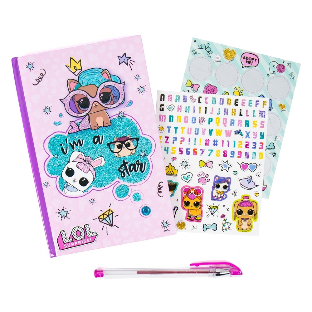 slide 2 of 2, L.O.L. Surprise! Pets Light Up Diary, 1 ct