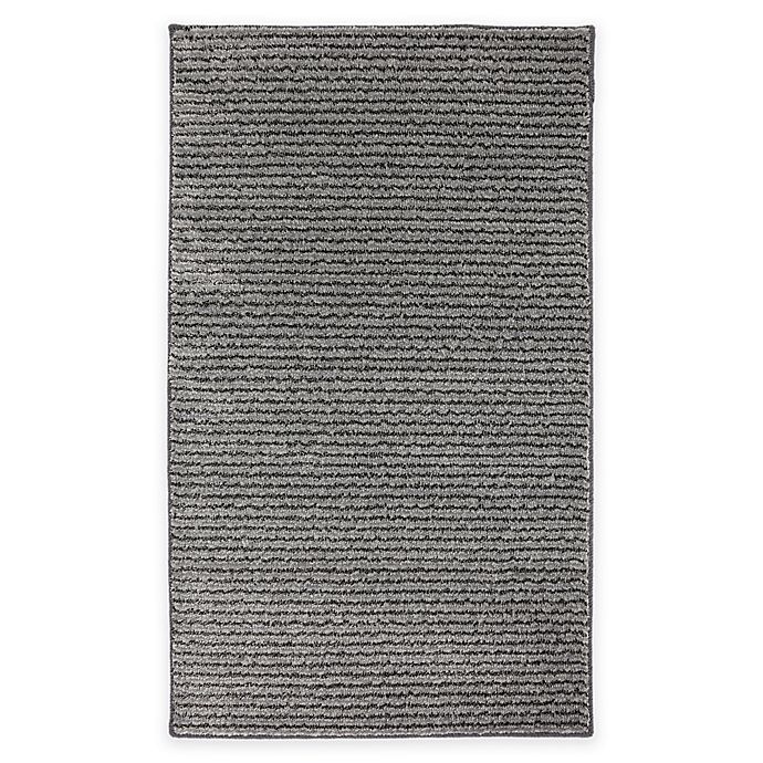 slide 1 of 1, Mohawk Home Pin Stripe Washable Accent Rug - Grey, 1 ft 7 in x 2 ft 8 in