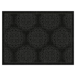 3'x4' Damask Doormats Black - Multy Home LP