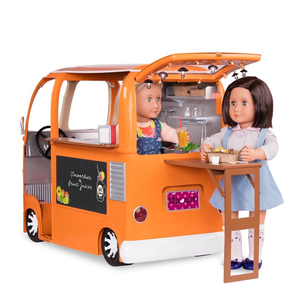 slide 3 of 6, Our Generation Grill to Go Food Truck Deluxe Accessory Set for 18" Dolls, 1 ct