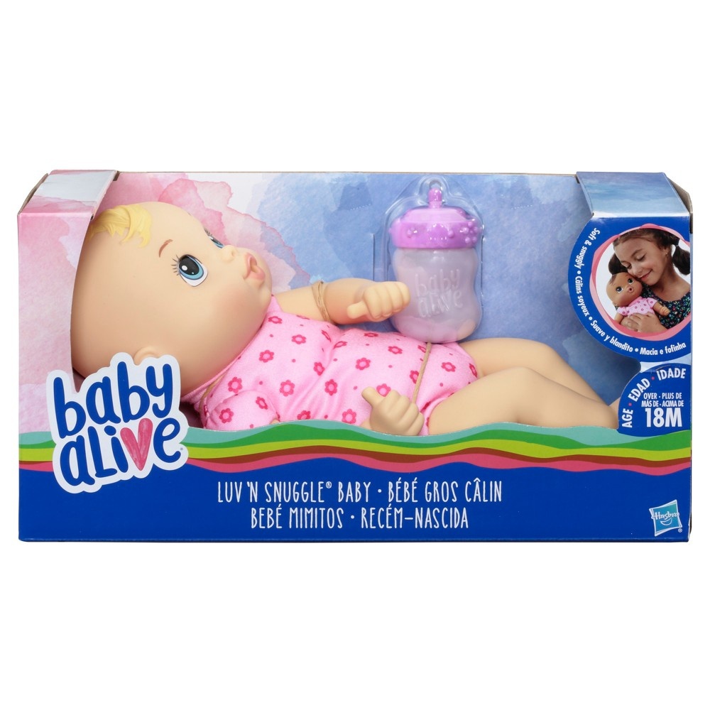 slide 2 of 8, Baby Alive Luv N Snuggle Baby Doll Blonde, 1 ct