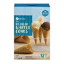 SE Grocers Ice Cream Waffle Cones - 12 CT