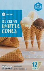 SE Grocers Ice Cream Waffle Cones - 12 CT