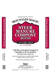 Mountain West Products Mountain Magic Steer Manure Compost Blend - Brown