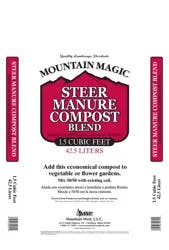 Mountain West Products Mountain Magic Steer Manure Compost Blend - Brown
