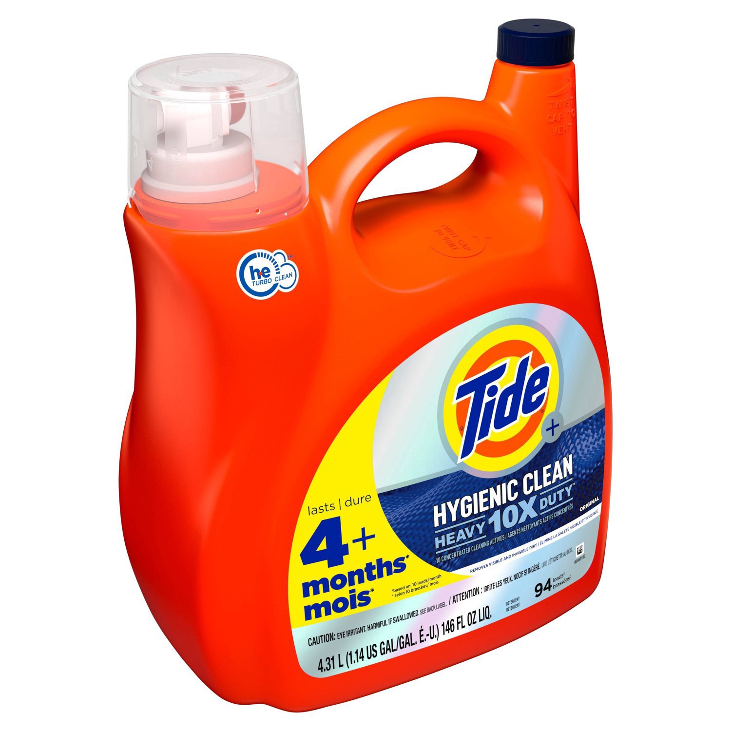 slide 4 of 8, Tide Liquid Clean Laundry Detergent - Original - 146 fl oz, 146 fl oz