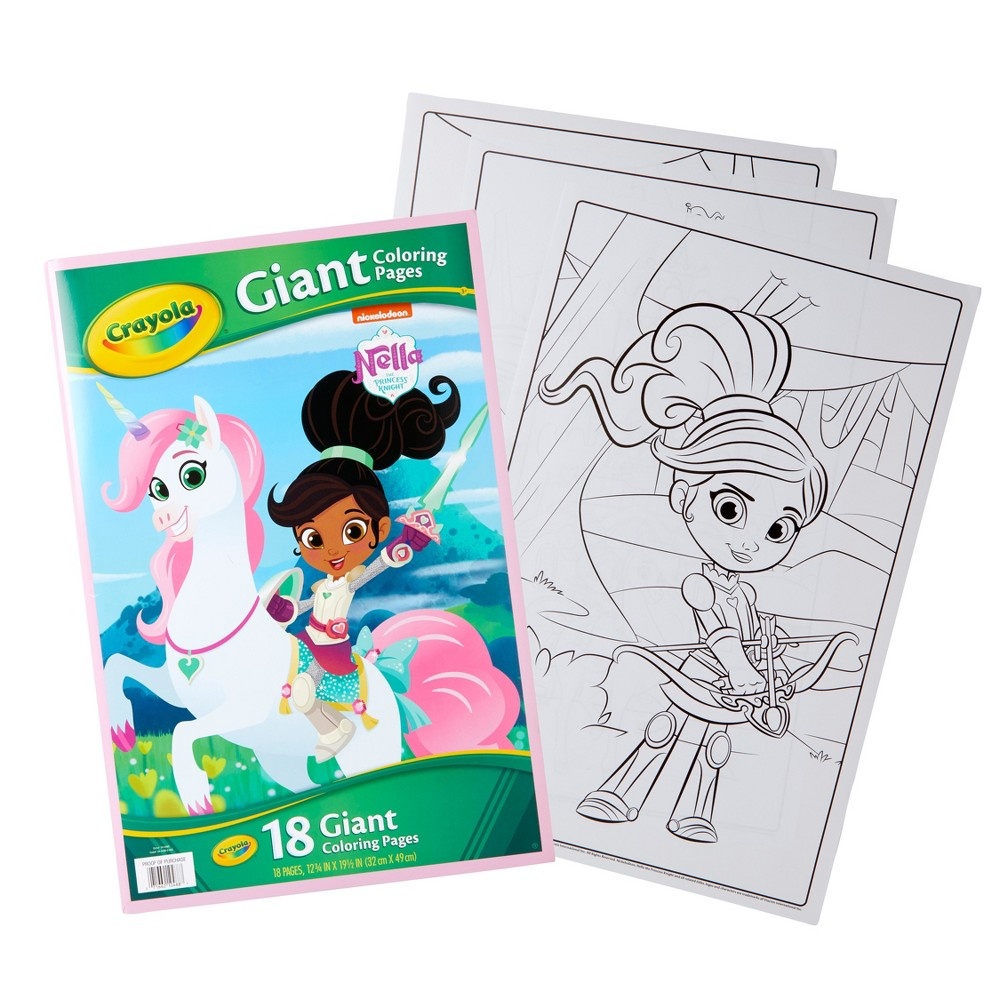 slide 2 of 4, Crayola Giant Coloring PaGes - Nella the Princess Knight, 1 ct