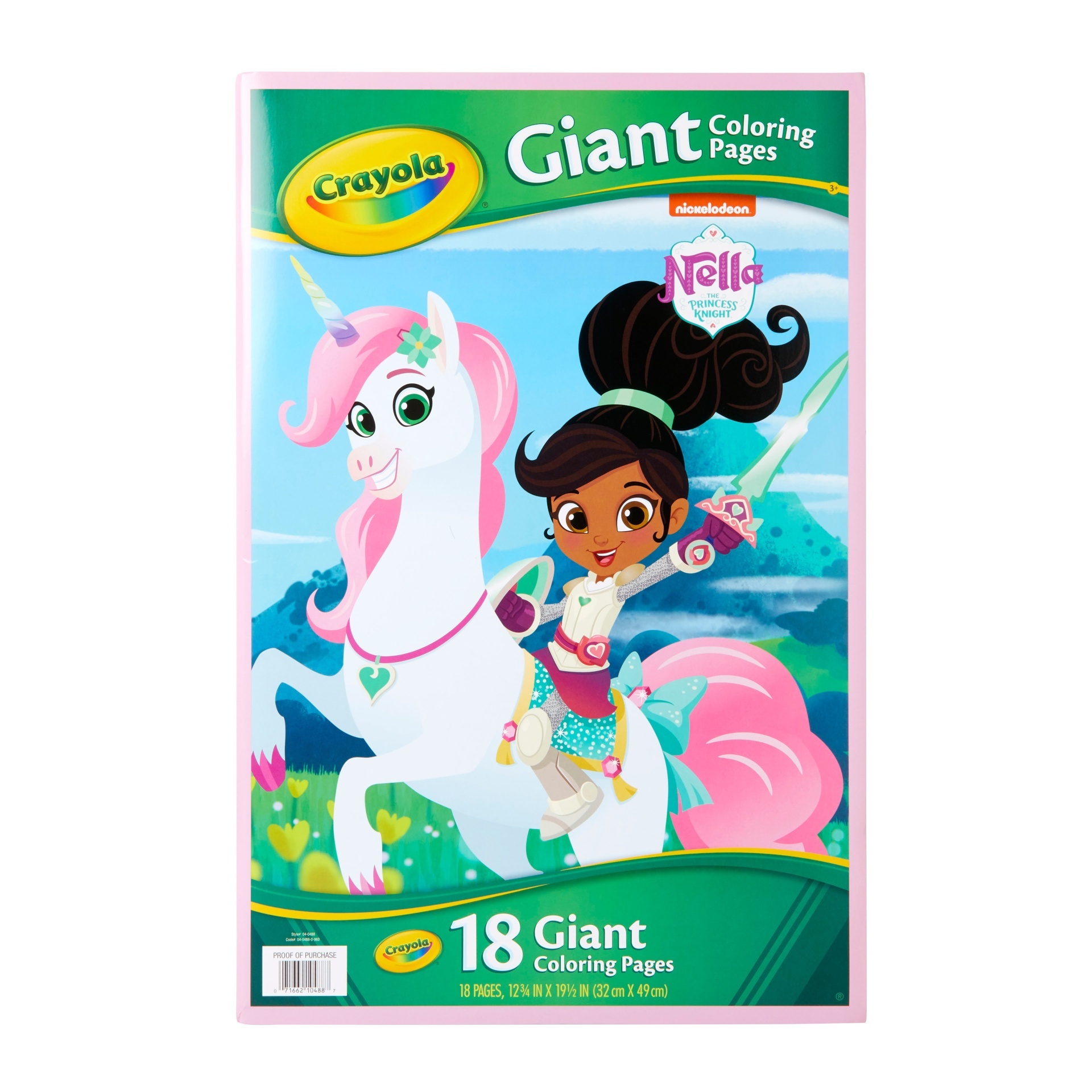 slide 1 of 4, Crayola Giant Coloring PaGes - Nella the Princess Knight, 1 ct