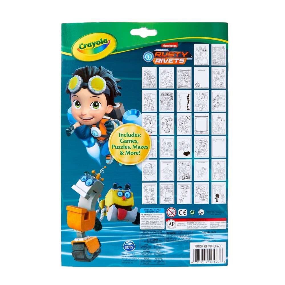 slide 2 of 4, Crayola Coloring & Activity Pad - Rusty Rivets, 1 ct