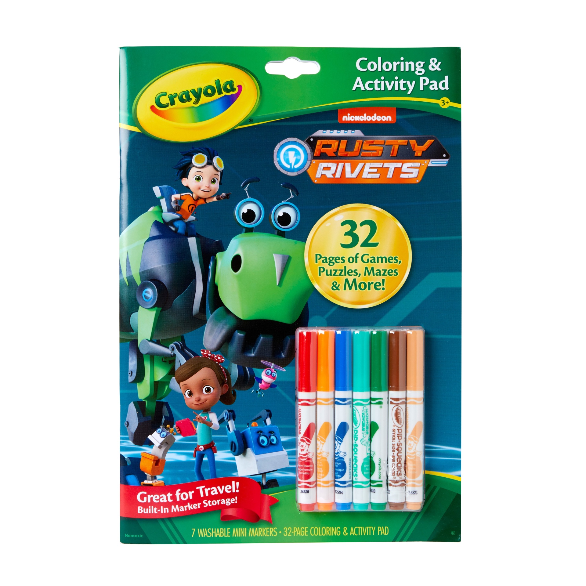 slide 1 of 4, Crayola Coloring & Activity Pad - Rusty Rivets, 1 ct