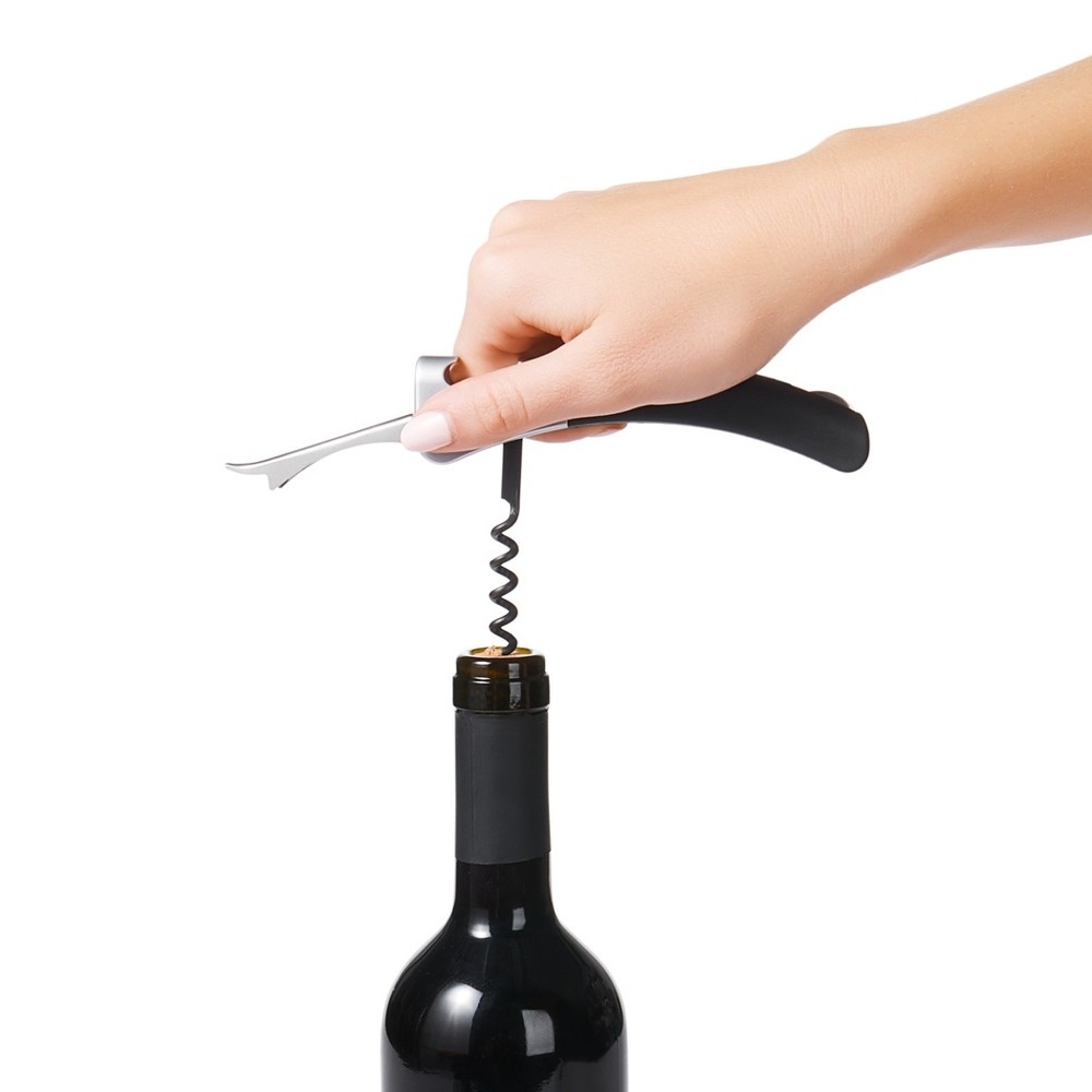 slide 3 of 5, OXO Softworks Double Lever Waiter's Corkscrew, 1 ct