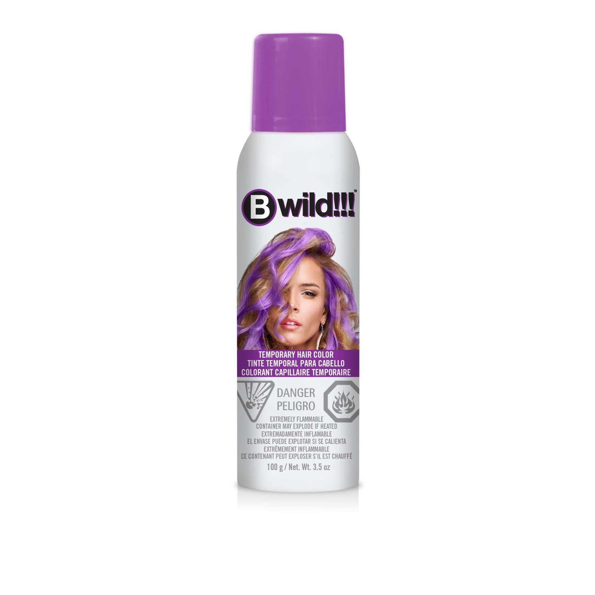 slide 1 of 1, Jerome Russell B wild Temporary Hair Color Spray Purple - 3.5oz, 3.5 oz