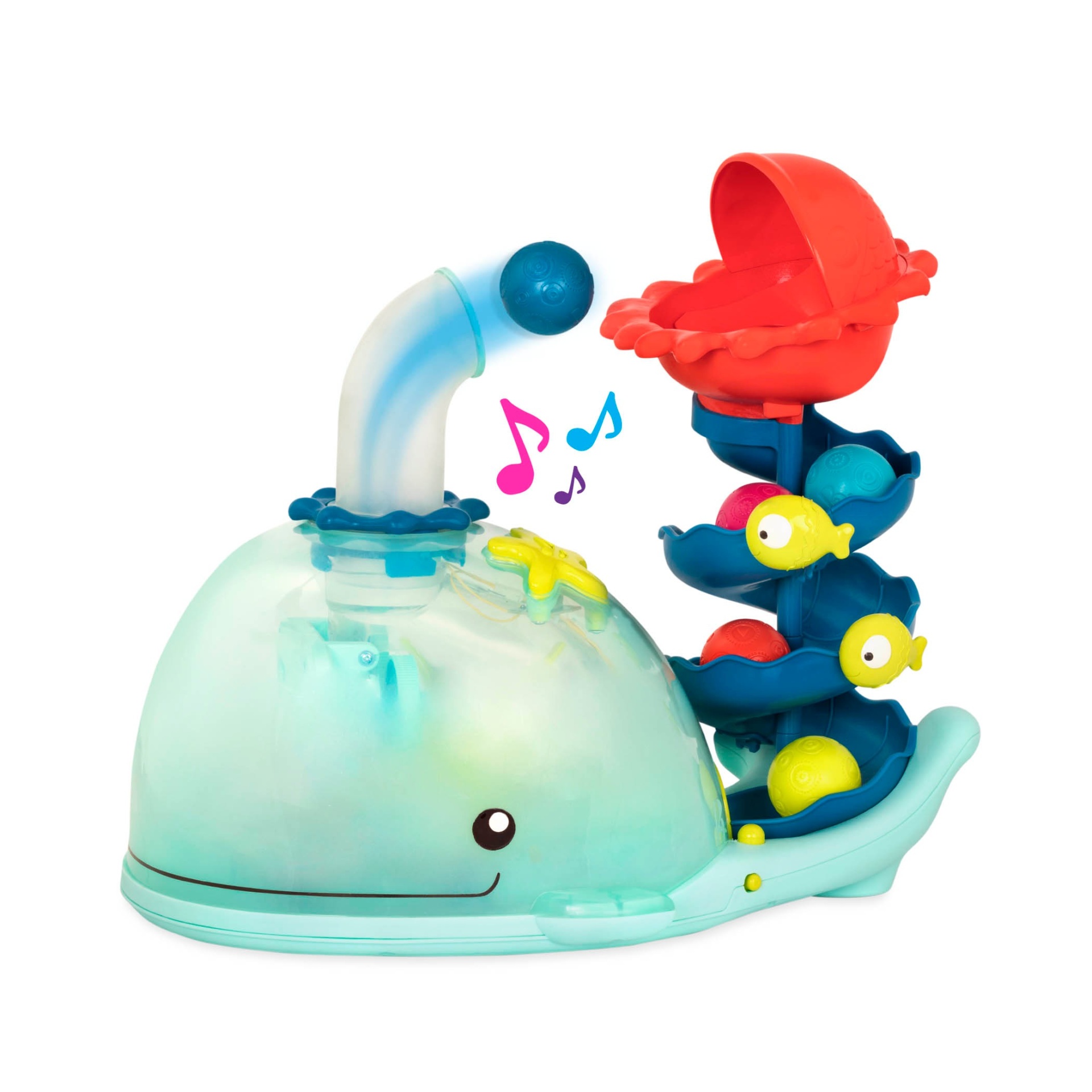 slide 1 of 6, B. toys Musical Whale Ball Popper - Poppity Whale Pop, 1 ct