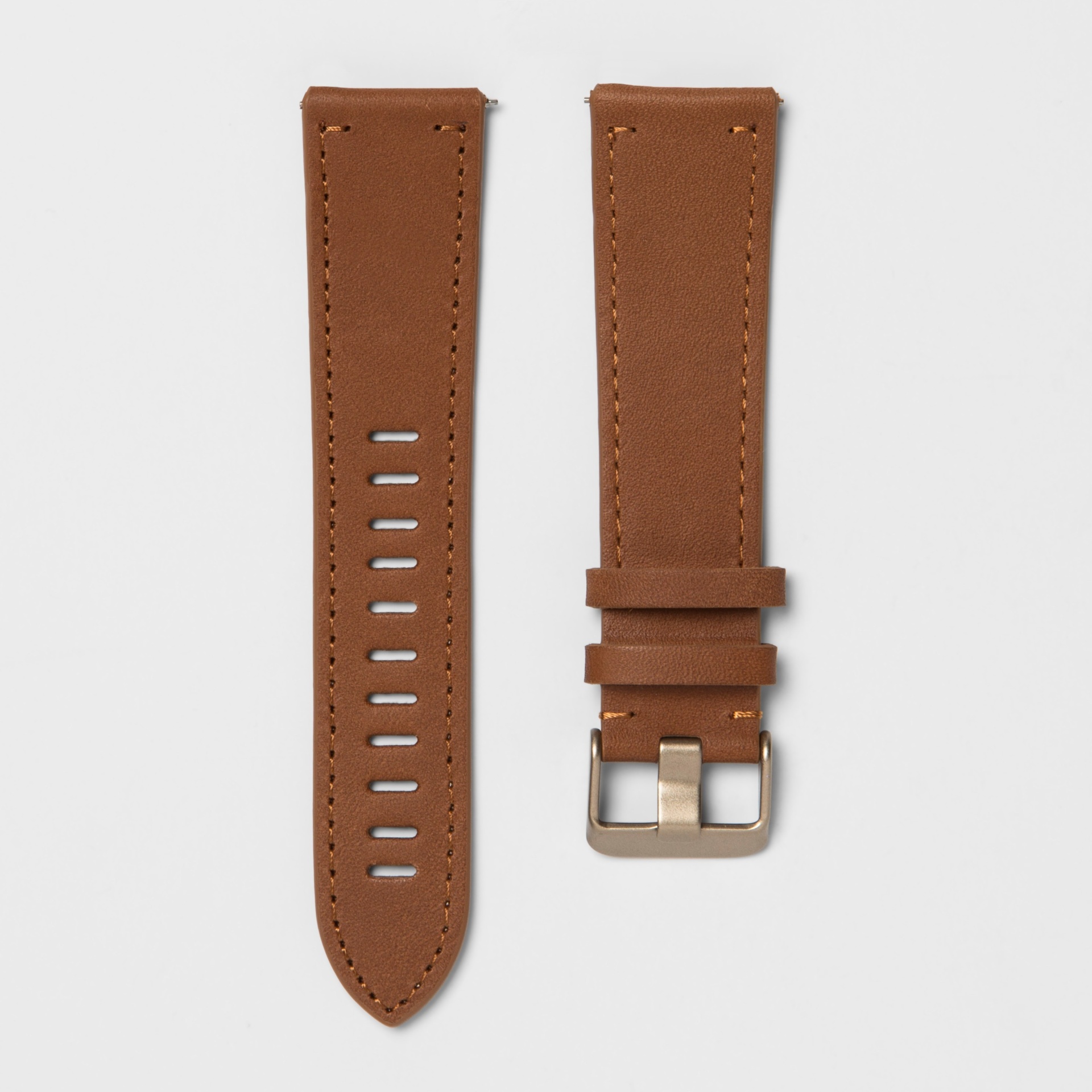 slide 1 of 1, heyday Fitbit Versa Band - Brown Leather, 1 ct