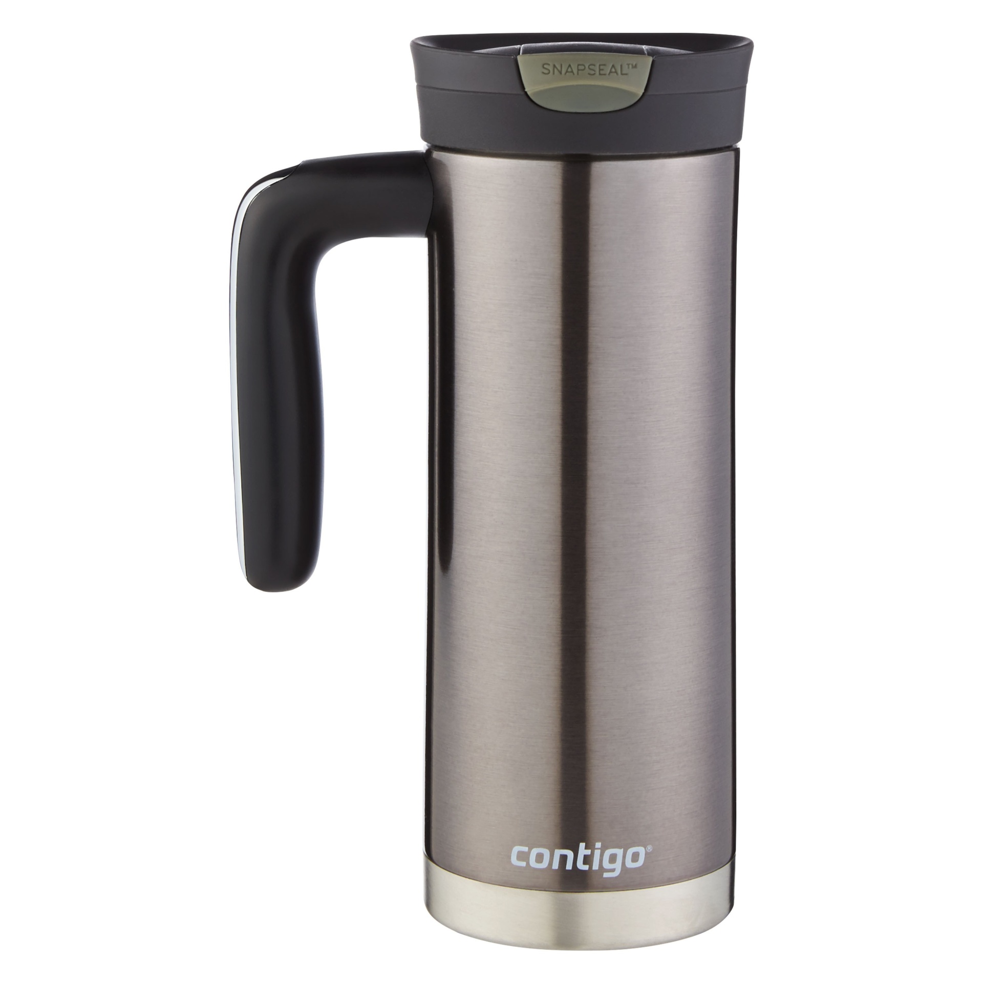 slide 1 of 4, Contigo SNAPSEAL Superior Insulated Stainless Steel Travel Mug with Handle Silver, 20 oz